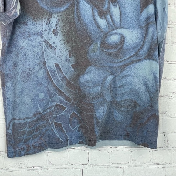 Disney Store “Brash” Mickey Mouse T-shirt Blue Short Sleeve Crewneck Medium - Picture 3 of 10
